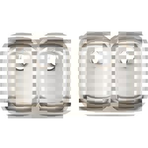 32-3/4 x 20 in. Stainless Steel Double Bowl Undermount Kitchen Sink